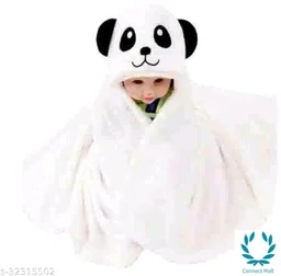Premium Hooded Microfiber Baby Wrapper for all season Towel IN PINK And BLUE - 0-6 Months New Born Baby